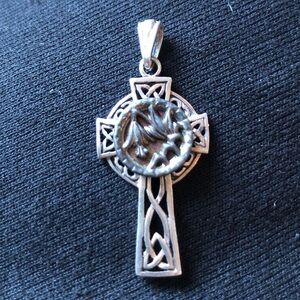 .925 Silver Celtic Cross Pendant